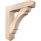 Ekena Millwork Olympic Arts and Crafts Smooth Bracket w/ Offset Brace, Douglas Fir, 7 1/2"W x 34"D x 34"H BKT0806X34X34OLY03SDF - alternate 1